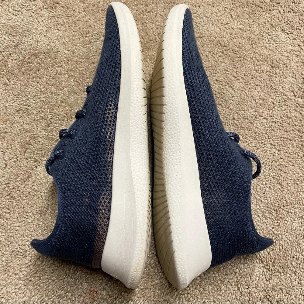 Allbirds Men's Tree Runners Marine Blue (White Sole) size 11 - Picture 8 of 15